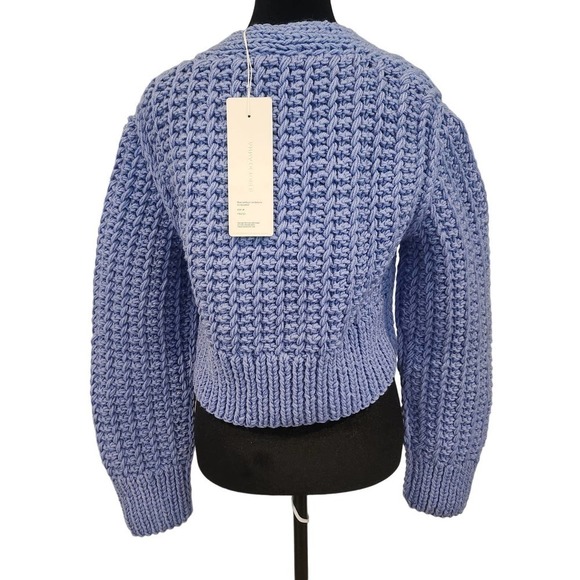 NWT Anna October Sabina Chunky‎ Crop Knit Cardigan with Buttons Size M - Picture 3 of 10